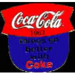 COKE COCA COLA 1963 SLOGAN PIN